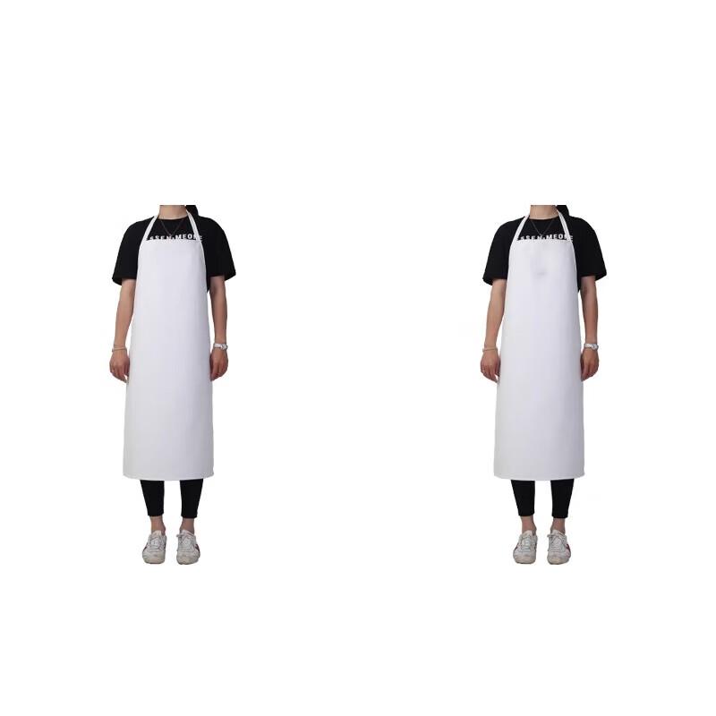 OEING White PVC Waterproof Work Apron