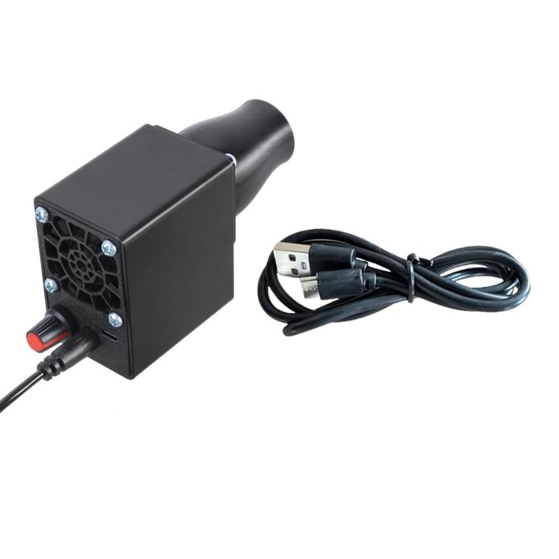 High Speed 16000RPM Barbecue Fan With Type C 5V3A & DC5.5x2.1mm12V2A Input Use for Outdoor Cooking Charcoal Grill