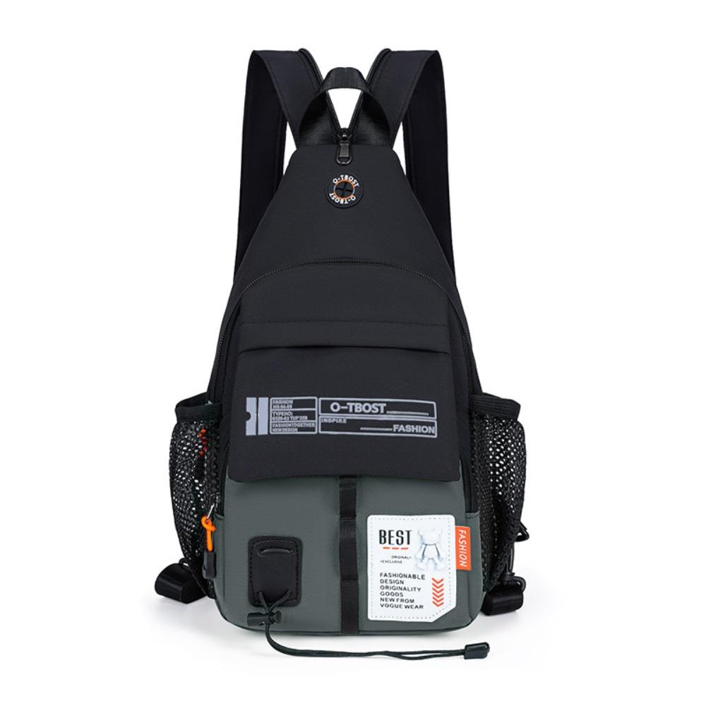 Adjustable Strap Men Chest Bag Oxford Men Crossbody Bag Fashion Sling Backpack  Women