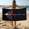 Gothic Thorn Rose Cross Beach Towel Patterned Sunscreen And Windproof Suitable For Swimming Pool Camping Travel Blanket