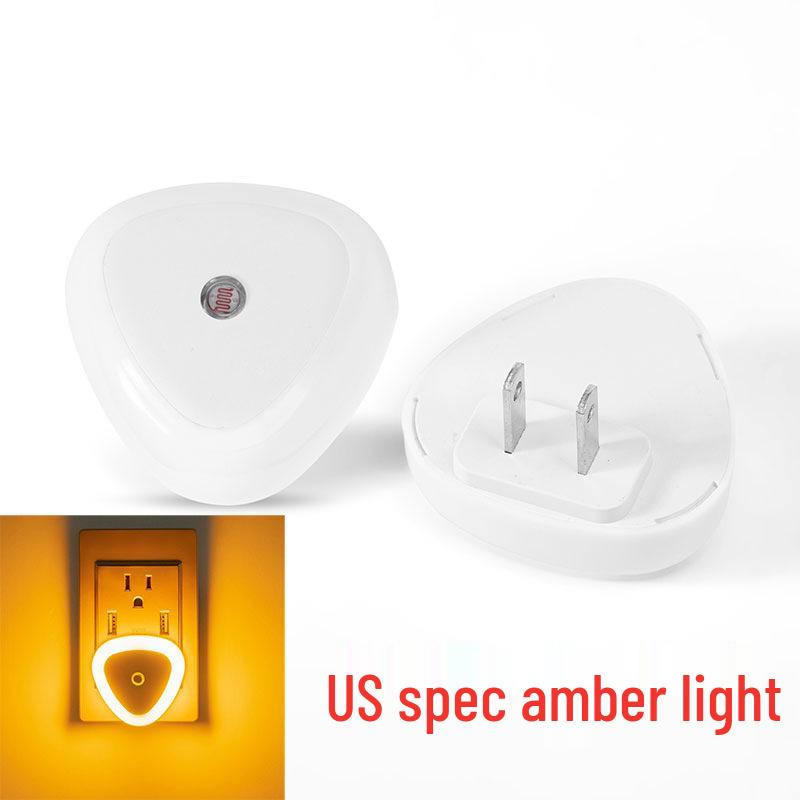 Triangle US Plug Smart LED Night Light - Energy-Saving Induction (1, 2, 4, or 6 Pack)