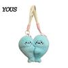 Backpack Accessory for Kids 1 Pair Cute Baby Seal Plush Keychain, Magnetic Heart Fluffy Keyring, Soft Phone Charm Stuffed Animal Fridge Magnet