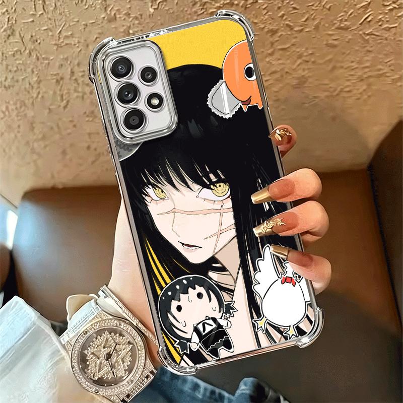 Anime Character Yoru War CSM Plating Phone Case For Samsung A17 A07 A37 A57 A16 A56 A15 A55 A14 A54 A13 A53 A26 A36 A25 A35 A24