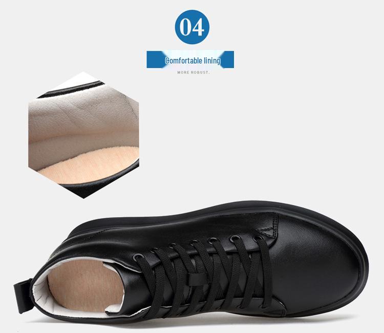Summer Fashion 8CM Height Boost Men's Hidden Heel Korean Style British Trend Casual Skate Shoes