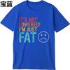 Man Brand Tshirt Comfort Man Summer Tshirt Its Not Lowered Im Just Fat Short Sleeve New Arrived Round Neck Teenagers Tees