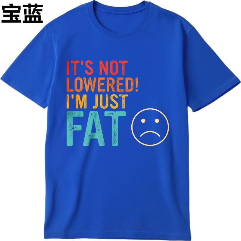 Man Brand Tshirt Comfort Man Summer Tshirt Its Not Lowered Im Just Fat Short Sleeve New Arrived Round Neck Teenagers Tees