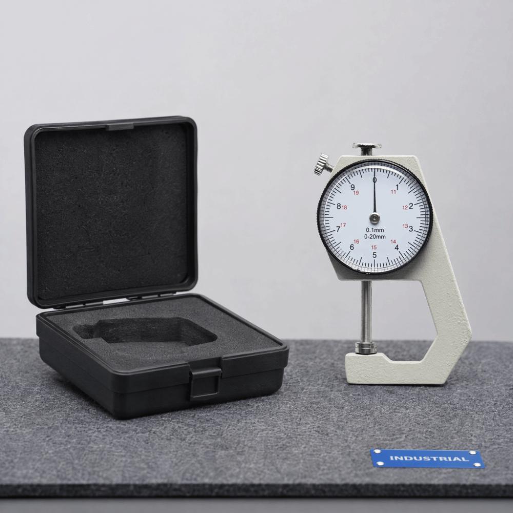 0-20mm Range Thickness Gauge Flat Head Design Flat Head Thickness Gauge  For Leather Measurement