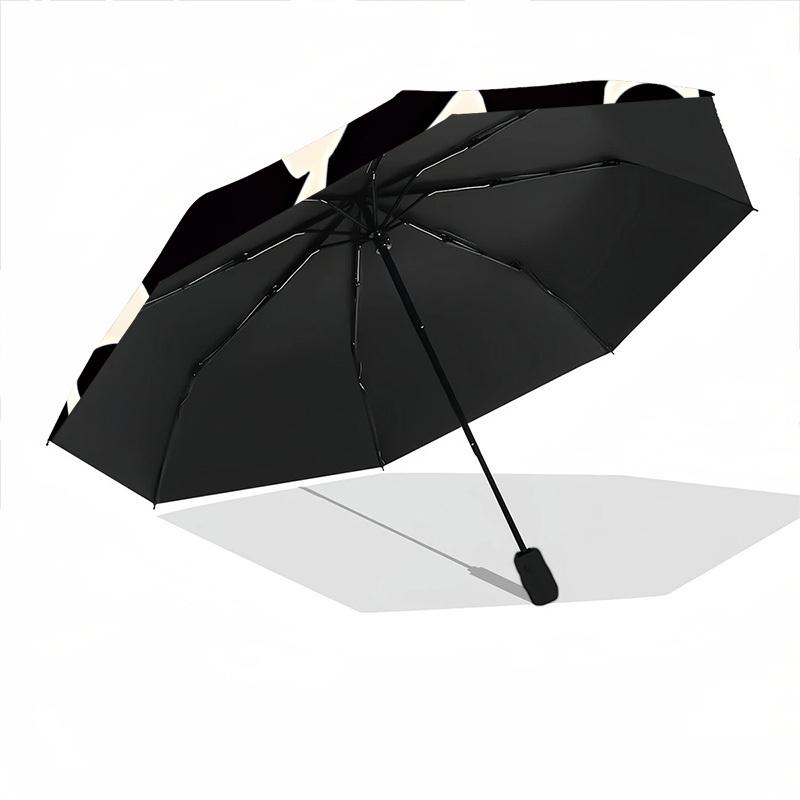 1pc Eyes Silhouettes Automatic Open/Close Umbrella Compact Folding Umbrella, All-Season Portable Umbrella for Women/Men F1124010