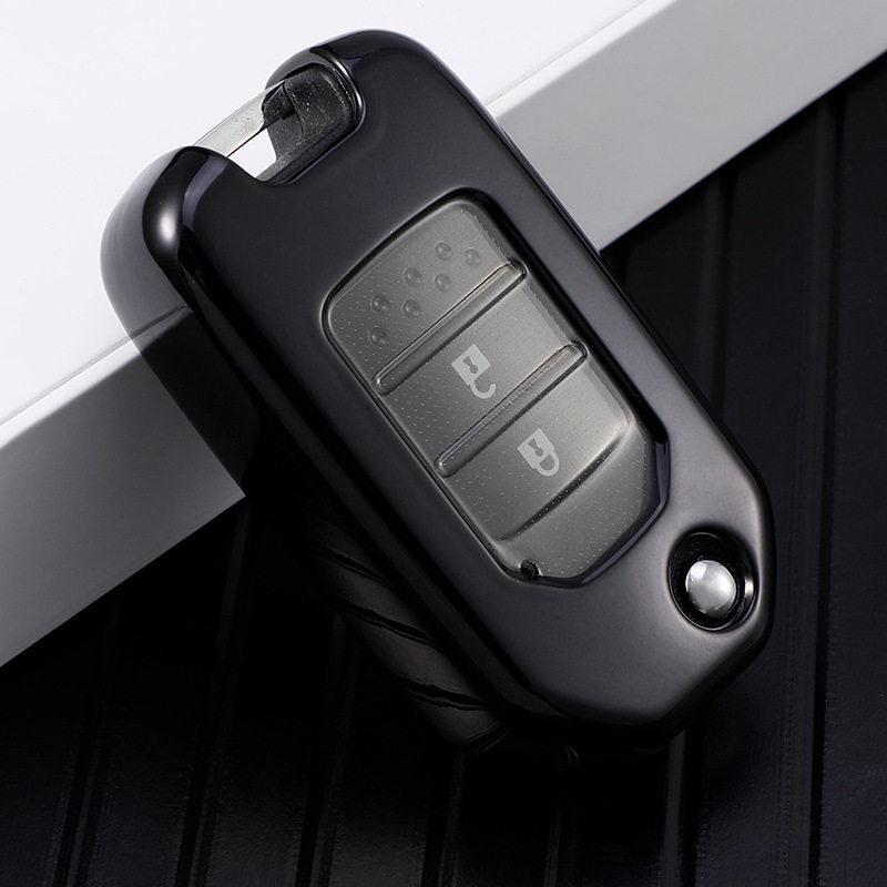 Honda Key Case for Civic XRV Accord 9.5th Gen, Vezel, Spirior - Folding Shell with Buckle