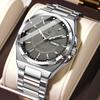 POEDAGAR Top Fashion Men Watches Stainless Steel Waterproof Luminous Classic Male Watch Date Week Men's Quartz Wristwatch Reloj