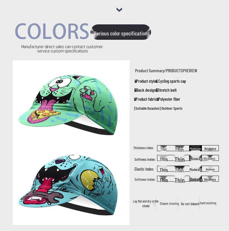 2024 Breathable Cycling Skull Cap - Quick-Drying Helmet Liner & Sun Hat for Spring/Summer