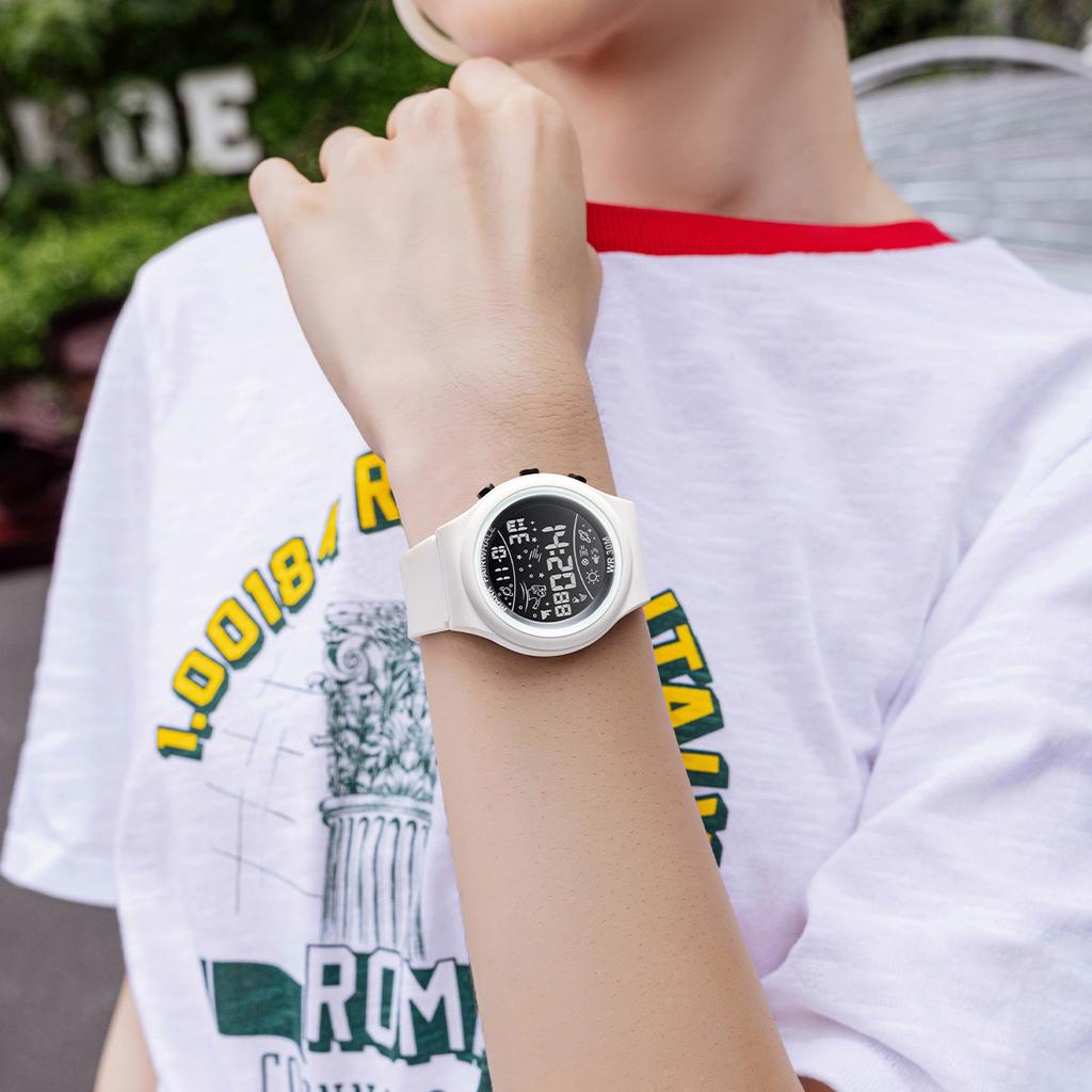 Mark Huafei Multifunctional Waterproof Watch for Boys and Girls, Middle and High School Students, Alarm Clock, Timing Watch, School Opening Gift