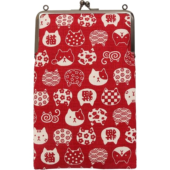 Kyoyu Made in Japan Goshuin-cho (Stamp Book) Case, Large Size, Cat, Approx. 23.5cm x 14.5cm, Cotton,
