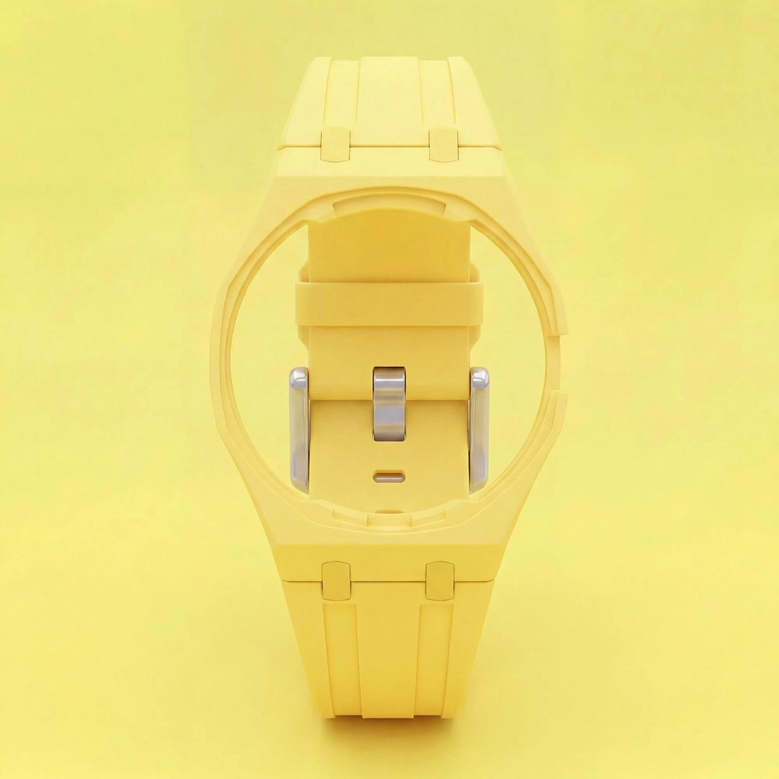Applicable To Wq Case, Plastic Protective Case, Integrated Watch Strap, Factory Price Is Available. жёлтый