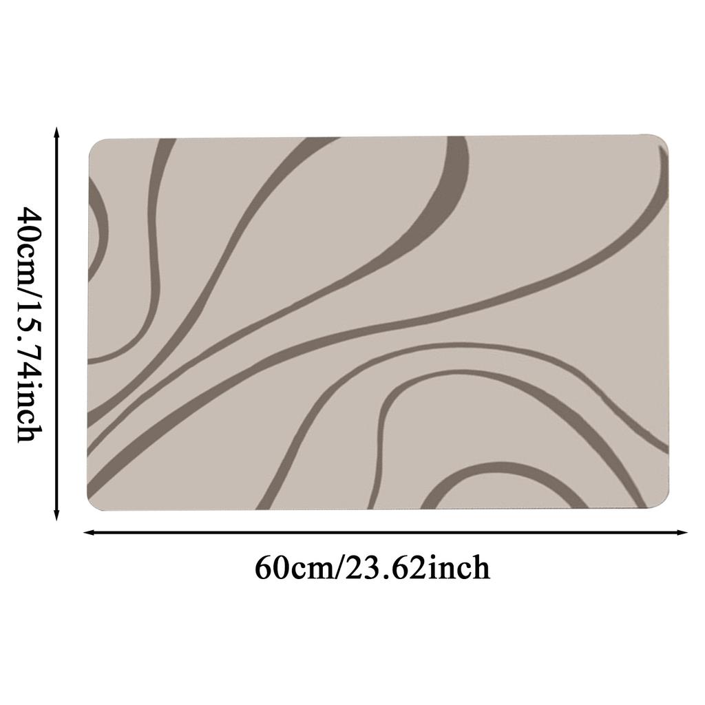 Bath Drying Mat Diatom Mud Soft Mat Toilet Door Non Slip Mat Water Absorption Quick Drying Diatomite Shower Mat