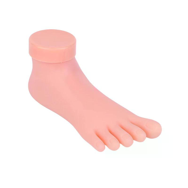 Nail Art Training Practice Hand Foot Silicone Fake Hand Foot Manicure Practice Display Tool for Beginners Professional