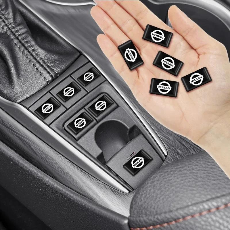 10 STUKS 3D Epoxy Stuurwiel Decoratie Sticker Auto Styling Interieur Stickers Voor Nissan Nismo Micra Qashqai Altima Maxima Sentra