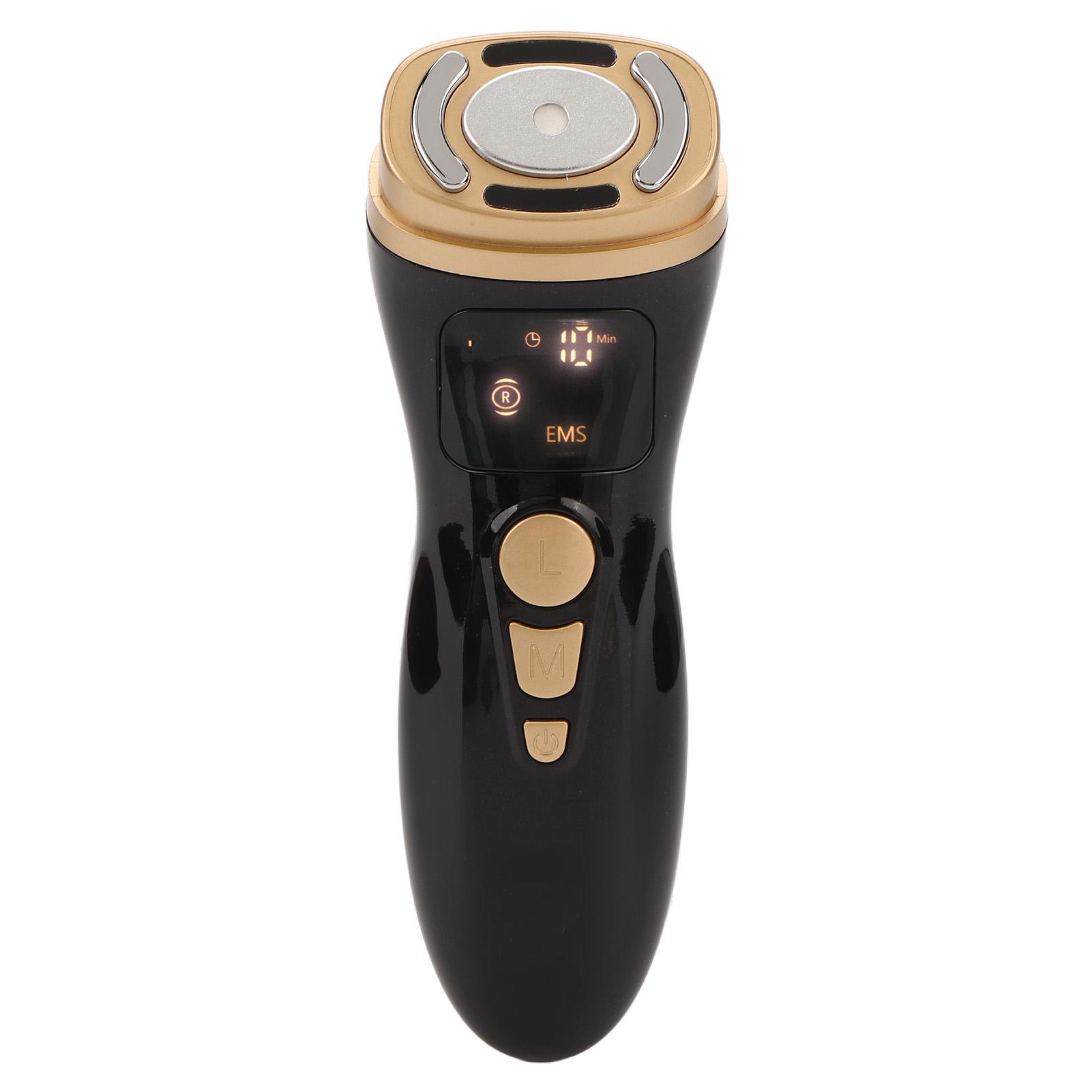 

RF Мини-светодиодный аппарат для лица, 5 передач, цветной свет, разогрев, микротоковое удаление морщин, косметическое устройство для UK Plug