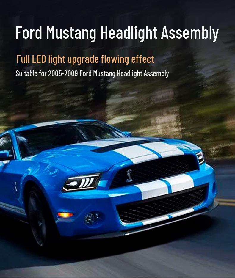 VLAND LED Headlight Assembly for 2005-2009 Ford Mustang