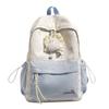 Schoolbagins wind small fresh girl heart school bag middle and high school students contrasting color backpack girls travel light backpack