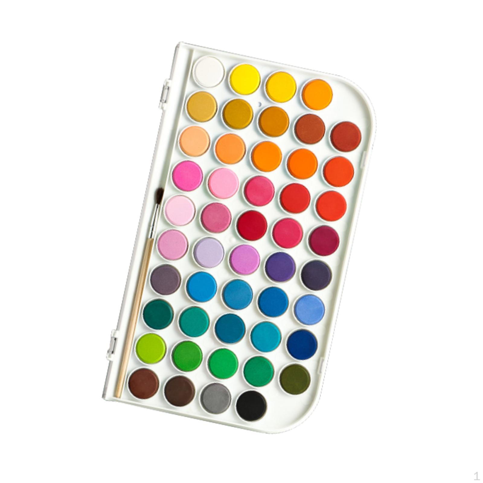 

Набор акварельных красок Твердый для детей и взрослых Портативный дорожный с 48 Colors