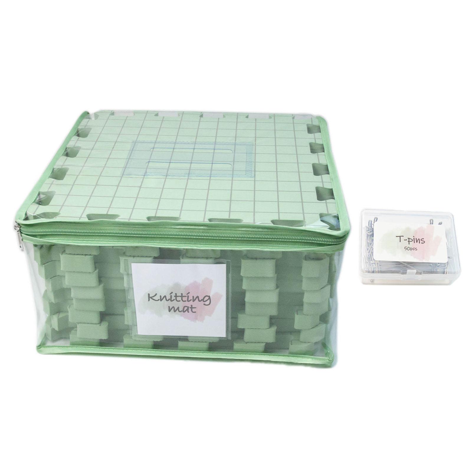9 Pcs Blocking Mats Crochet Blocking Board Knitting Blocking Mats Crochet Grids Board Crochet Accessories for Crocheting зелёный