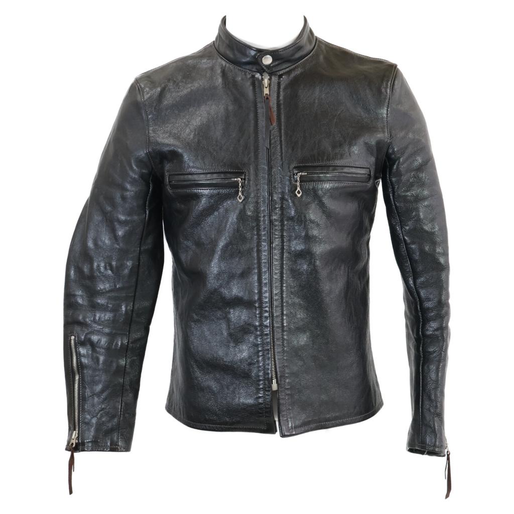 THE REAL MCCOY'S Excellent condition BUCO J-100 brown horsehide stand-collar rider's jacket Jacket 36 blackUsed