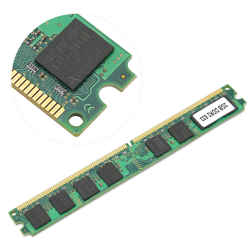 Memory Module Desktop Full Compatible DoubleSided 16Grain DDR2 2GB 533MHZ PC4200