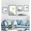 Art Canvas Painting Nordic Kid Room Decoration Picture Adventure Quote Nursery Child Poster Cartoon Mountain Airplane Print Wall