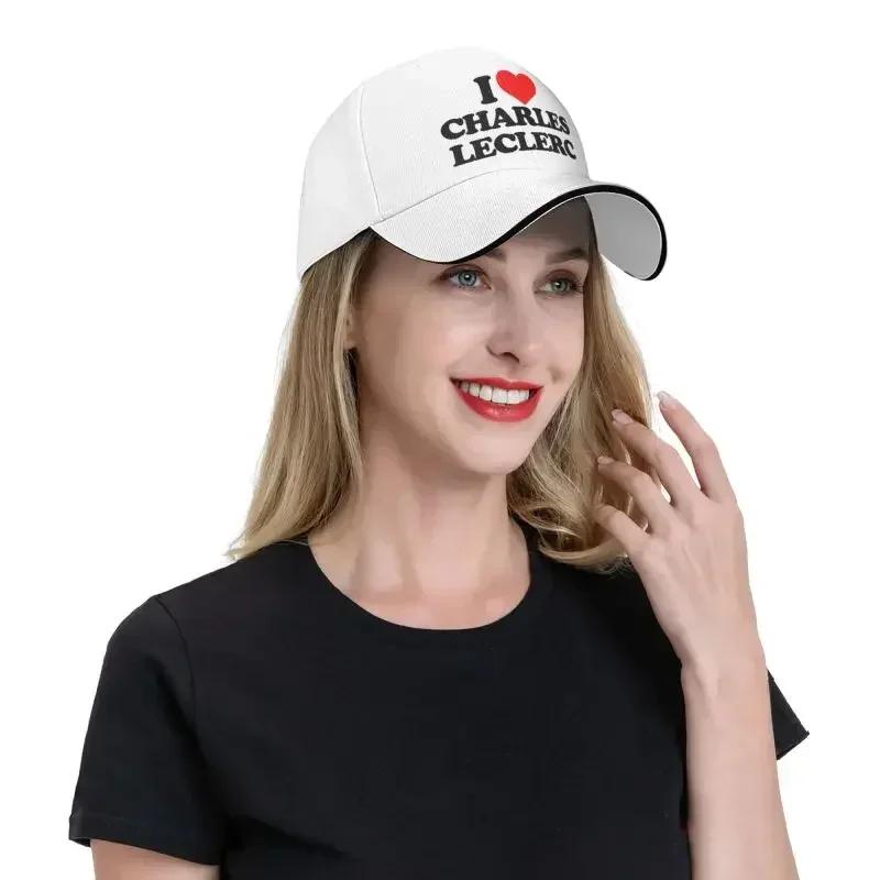 Punk I Love Charles Leclerc Baseball Cap Women Unisex Adjustable Dad Hat Sports