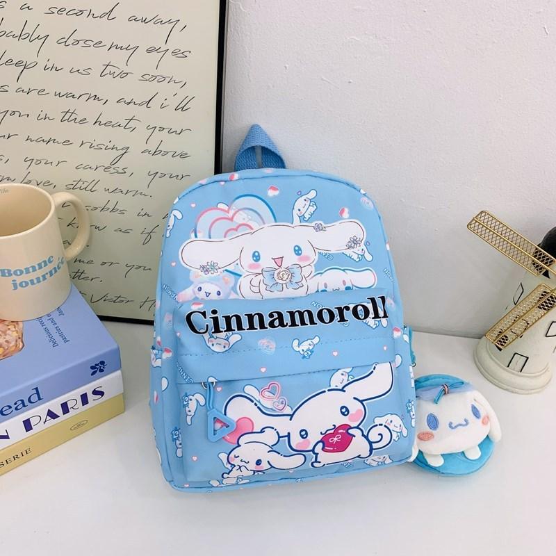 Zainetto per Bambini con Stampa Cartoon Hello Kitty Kuromi in Nylon Traspirante per l'Asilo
