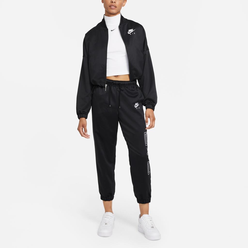 (WMNS) Nike Air Classic Logo Casual Baseball Jacket Black Women's DD5422-010