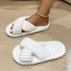 Women'S Cross-Strap Slippers - Soft Plush Lined, Comfortable & Quiet EVA Sole, Lightweight Non-Slip Indoor/Outdoor Shoes Home Slippers House Slippers