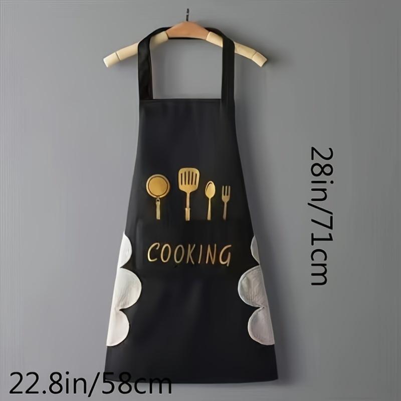 Universal apron with large pockets for men and women, suitable for restaurant/gardening/kitchen/café/fast food restaurant, chef/