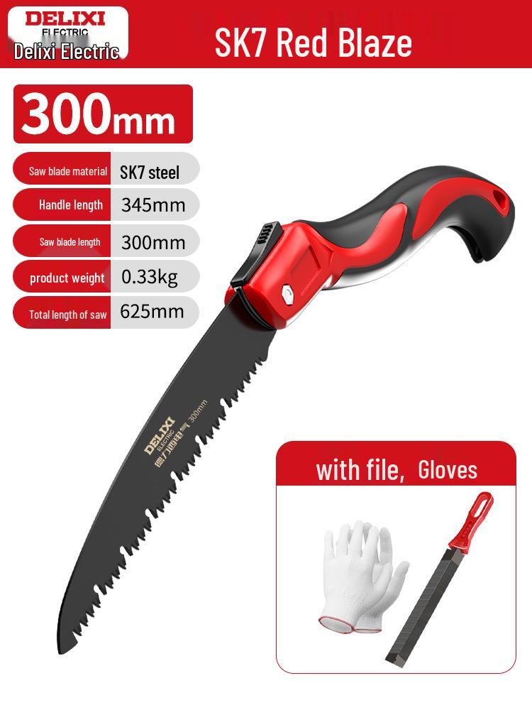 Delixi Складная ручная пила для обрезки по дереву