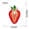 2 Pièces Marque-page de Lecture Accrocheur Clip en Acrylique Signe Tranche de Fruit Marque-page Haute Qualité Pour Collection de Papeterie Cadeau Stu