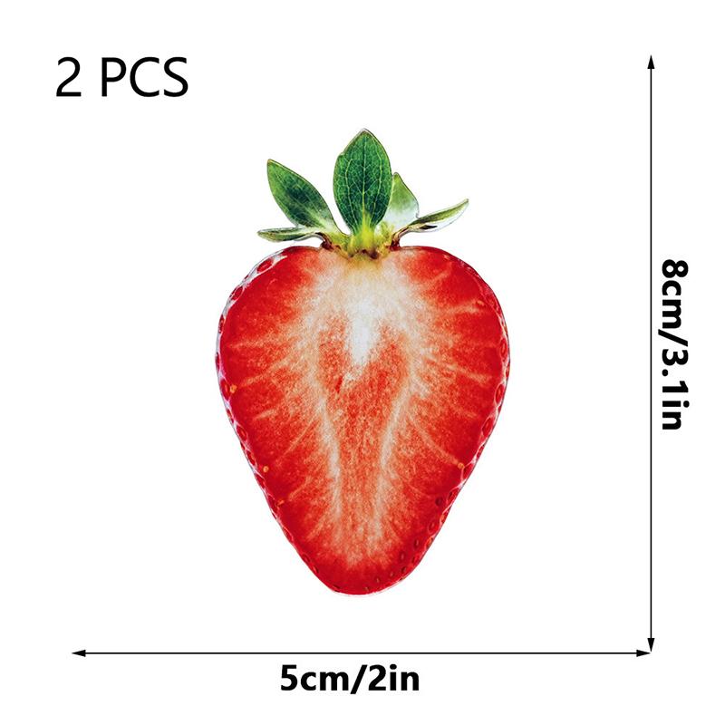 2 Pièces Marque-page de Lecture Accrocheur Clip en Acrylique Signe Tranche de Fruit Marque-page Haute Qualité Pour Collection de Papeterie Cadeau Stu