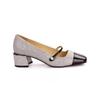 Grape Mother Autumn New Sparkling Sequins Banquet Small Fragrant Style Square Head Word With Thick Heel Mary Jane Single Shoes Women