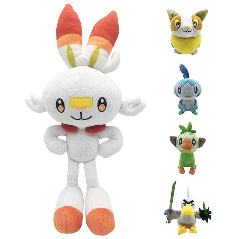 And Sword Pokémon Shield Plush Toy Game Stuffed Doll Soft Figure Kids Gift Fans