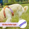 LED Light Up Dog Collar Rechargeable LED Puppy Collar Light Reflective Adjustable Dog Gear For Night Walking Puppy Cat Pets