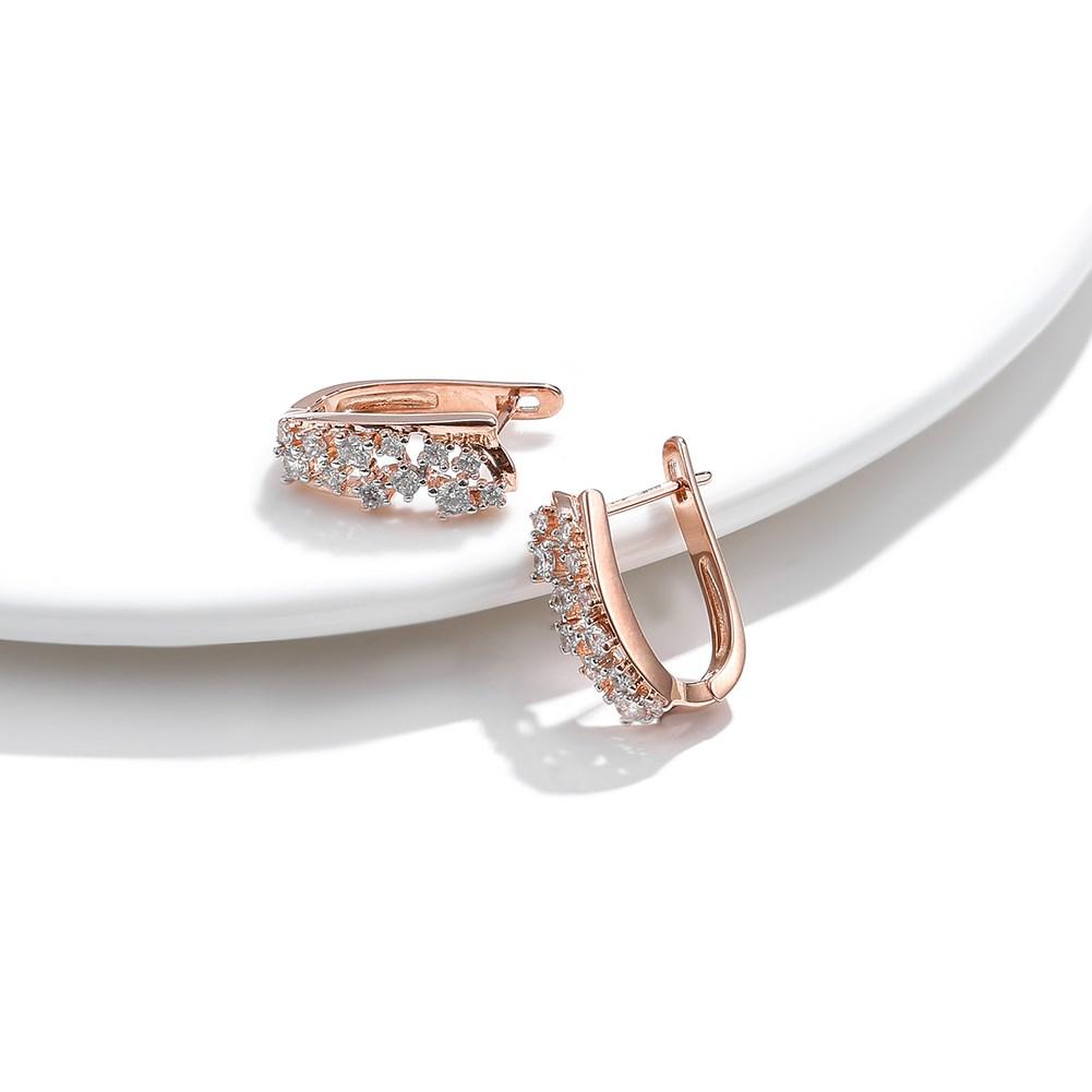 Umcho Clear Stud Earrings For Women Copper Earring Engagement Fashion Jewelry To Girlfriend