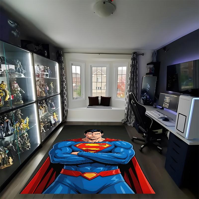 SUPERMAN Printed Carpet, Rug for Office Chair Living Room Bedroom Kitchen Room Decor Gifts.