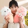 Non-Toxic Ice Cream Plush Pillow Stuffed Food Plushie 35/60Cm Animal Shape Sheep Pig Capybara Cushion Decorative Birthday Gift