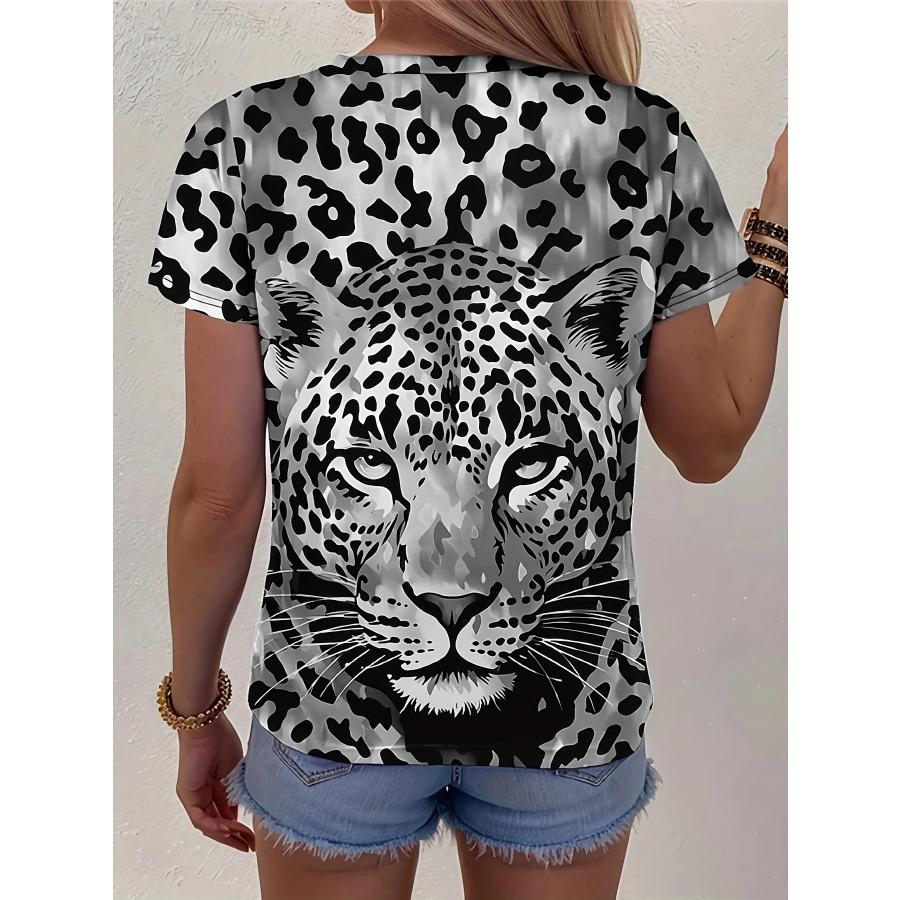 Casual Short Sleeved Printed Fashionable Oversized 3D Top Pattern T-shirt for Men Comfortable Summer Round Neck