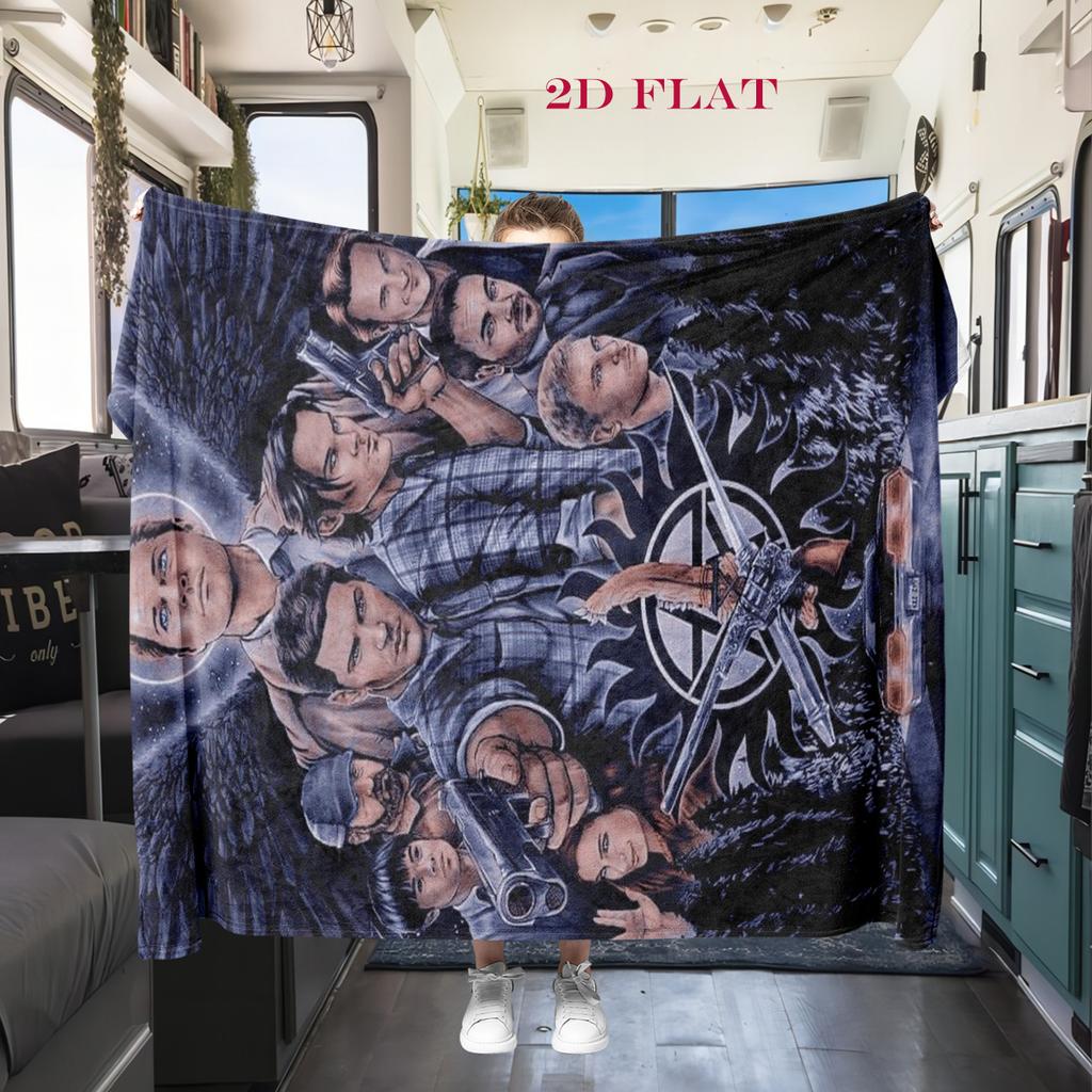 Supernatural Forces Unleashed Blanket Blanket Suitable for All Seasons Bedroom Air Conditioning Blanket Christmas Gifts