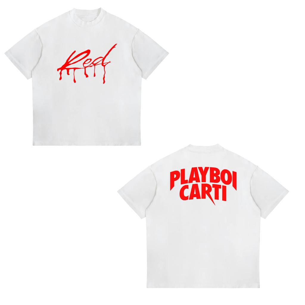 Hip Hop Playboi Carti Tshirt Unisex Women Graphic Print Tshirts Unisex Summer Cotton Oversized Short Sleeve Tee Shirt Streetwear