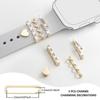 Metal Strap Decorative Ring Jewelry Fashion Bracelet Decoration Diamond Charms Ornament for Apple Watch Band