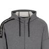 Emporio Armani EA7 Logo Tape Hooded Zip-Up Long Sleeve Sweatshirt Men sweatshirts Dark-Gray 6DPM12-PJOGZ-3925