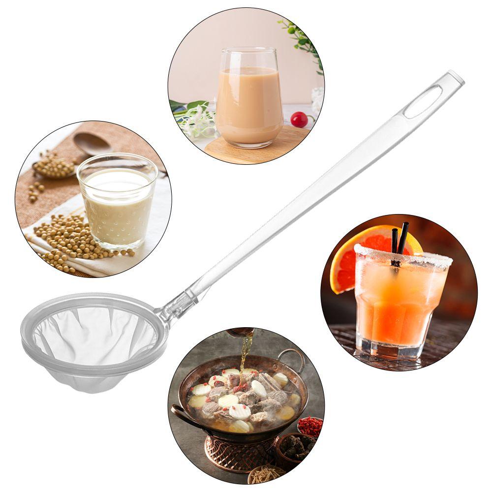 Ultra-fine For Yogurt Soy Milk Coffee Filter Oil Skimming Spoon Mesh Strainer Fine Mesh Filter