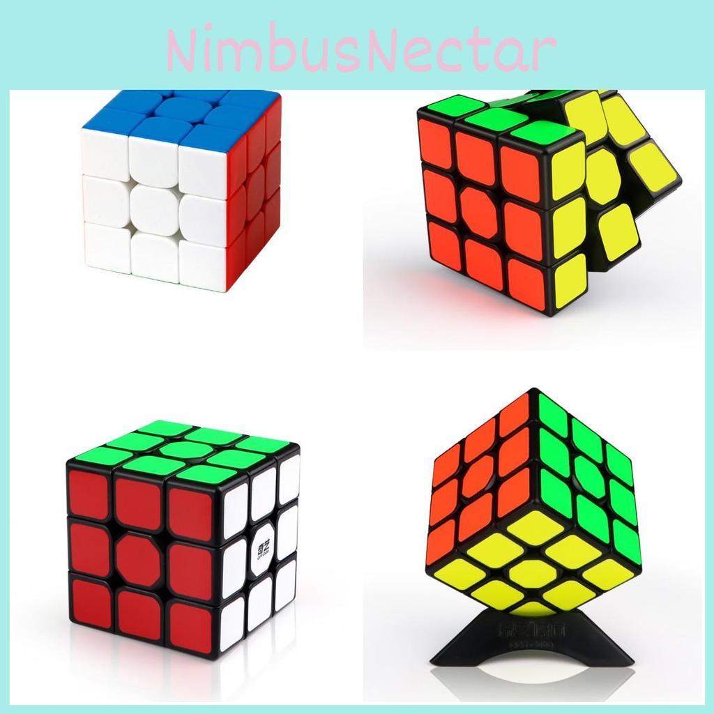 Professional 3x3 Magnetic Cube For Competitions In Magnetic Rainbow And Black